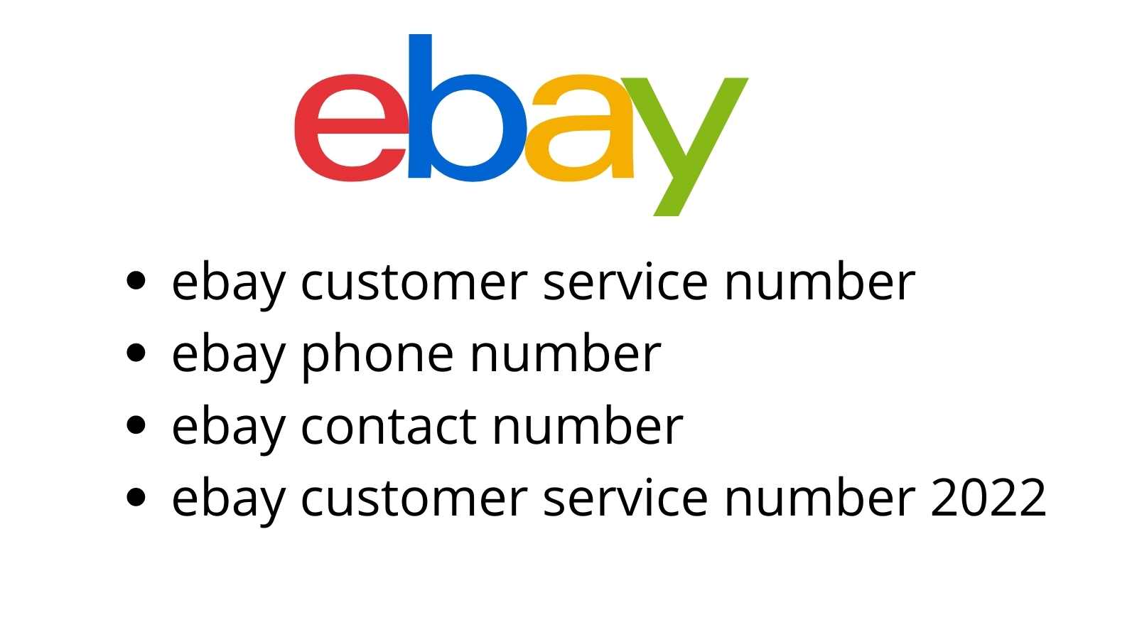 Ebay customer service number 2022